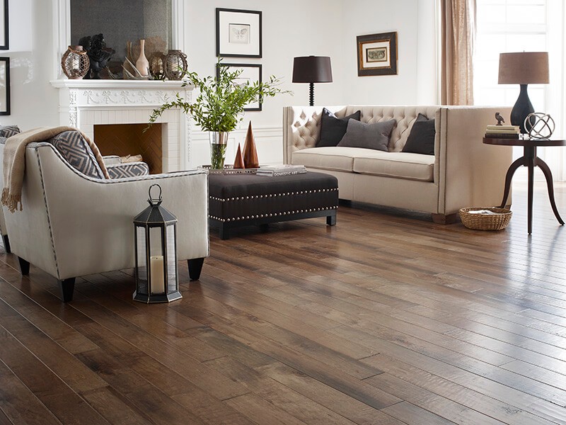 Living Room Hardwood Flooring | Bay Country Floors